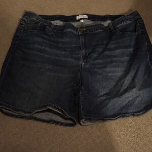 Lane Bryant Dark Blue Jean Shorts